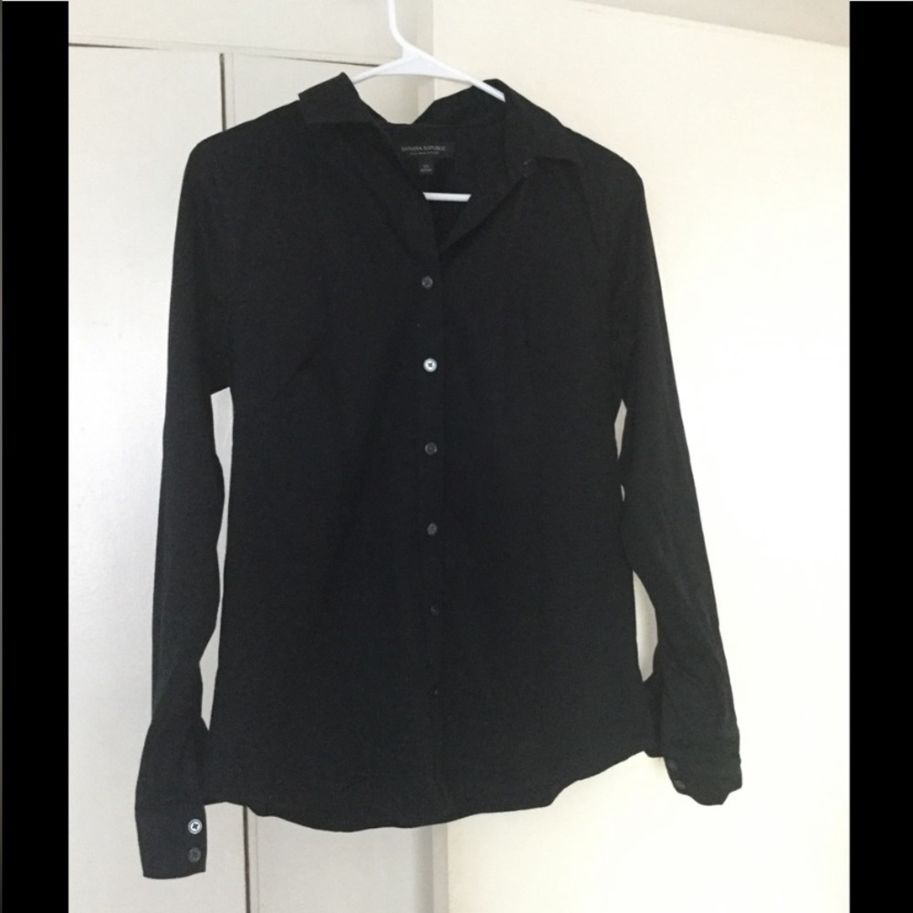 Banana Republic Black Dress Shirt